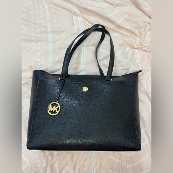 Black MK purse tote bag great for work - Picture 1 of 8